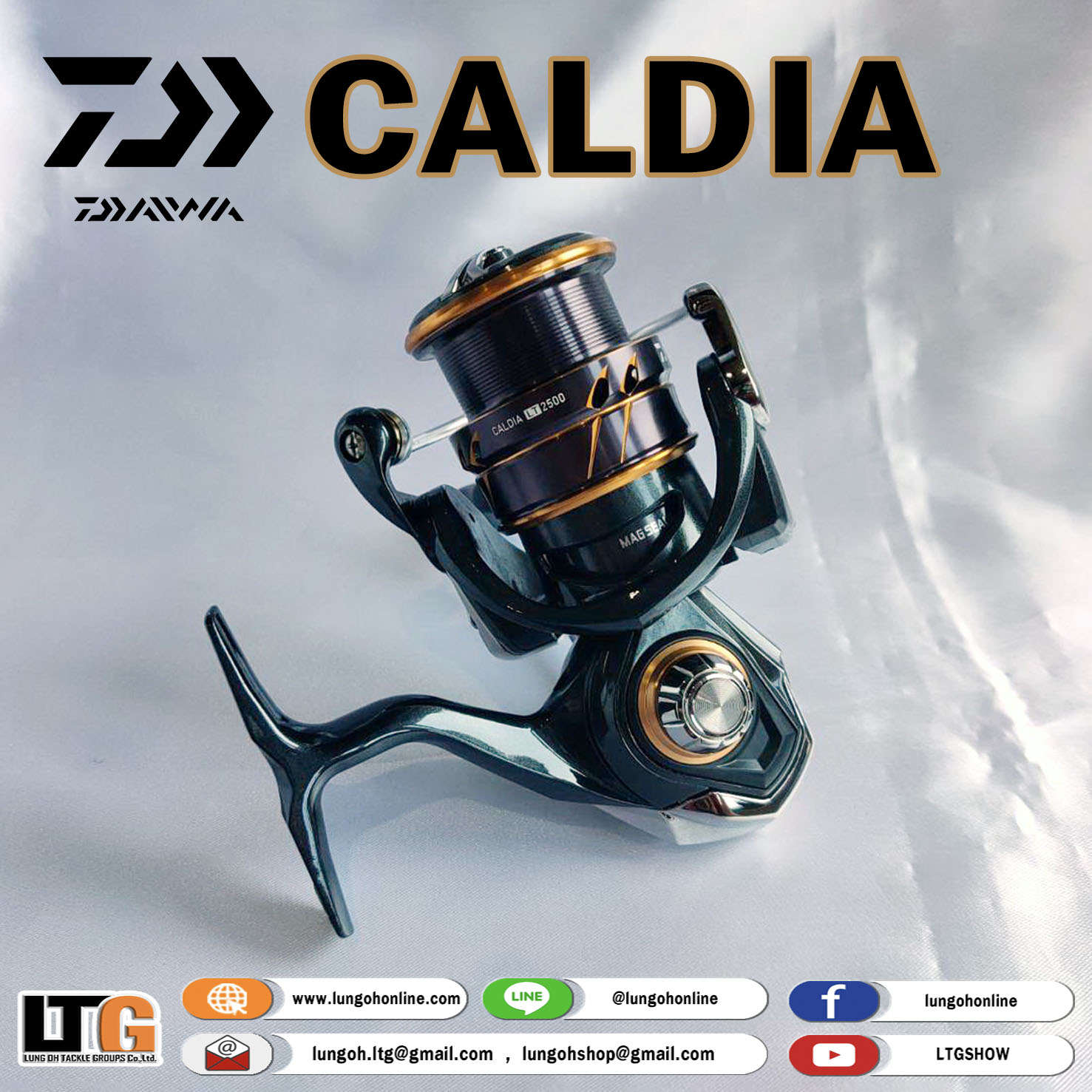 DAIWA Light & Tough Spinning Reel 22 CALDIA MQ LT 2500-XH